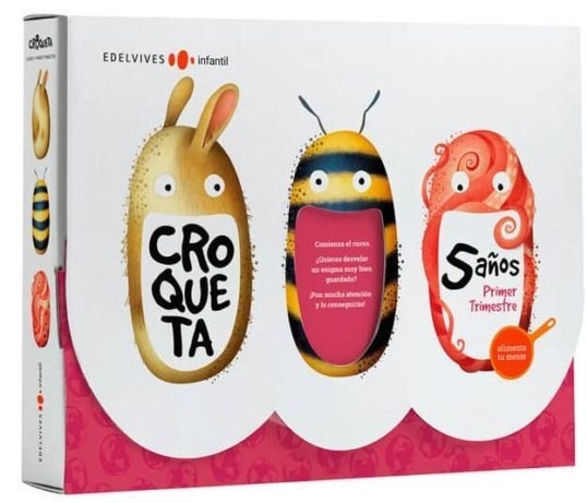 EDUCACIÓN INFANTIL 5 AÑOS CROQUETA 1º PRIMER TRIMESTRE 9788414015827 EDELVIVES 2019 (NUEVO)