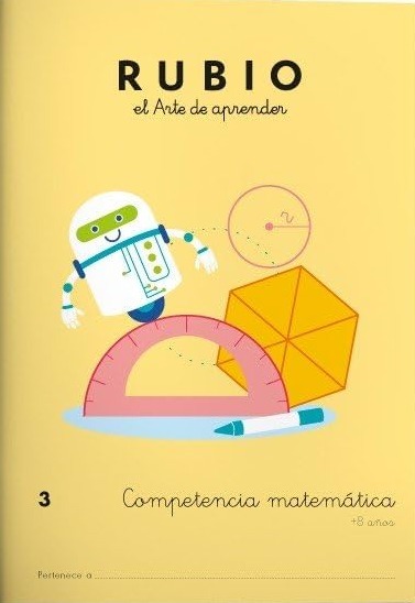 CUADERNO DE COMPETENCIA MATEMÁTICAS 3-EL ARTE DE APRENDER 9788416744121 RUBIO 2017 (NUEVO)