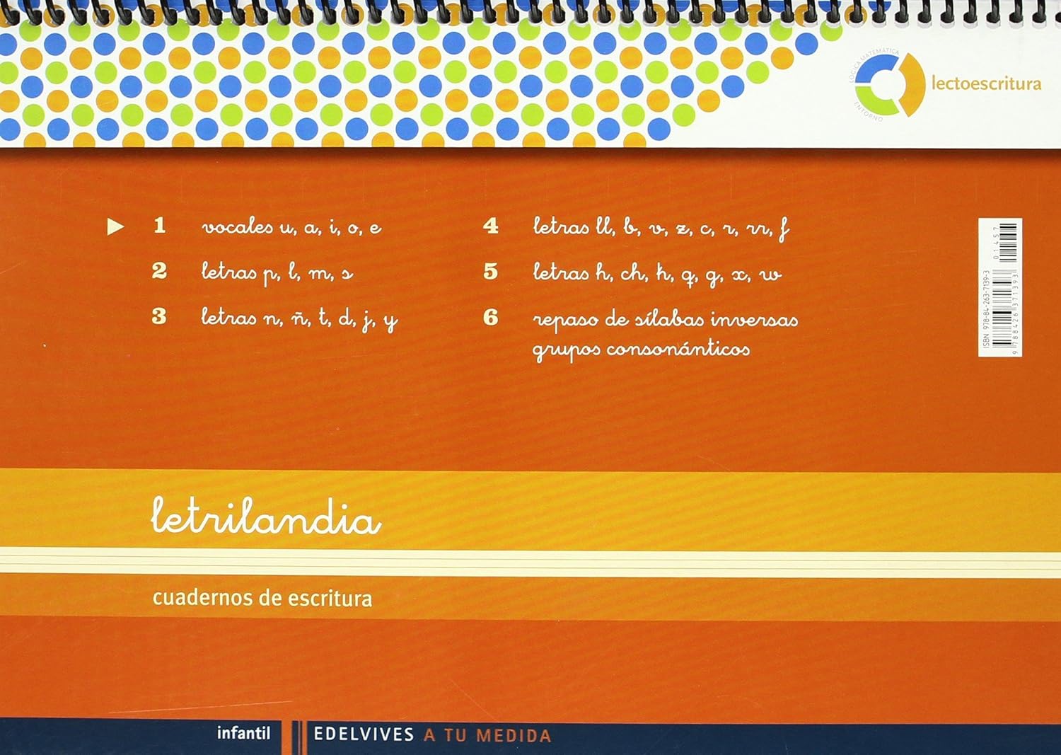 INFANTIL LETRILANDIA 1 ESCRITURA ESPIRAL PAUTA MONTESSORI 9788426371393 ANAYA 2009 (NUEVO) - Imagen 2