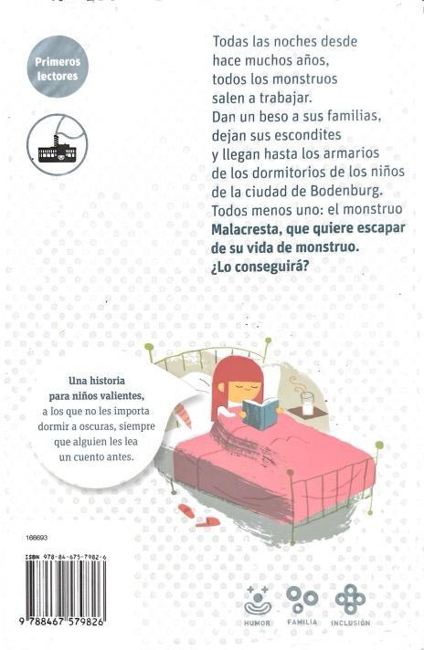 EL MONSTRUO MALACRESTA (TODOS MENOS UNO)-SERIE BLANCA N.º 135 :-PUÑO 9788467579826 SM 2015 (USADO) - Imagen 2