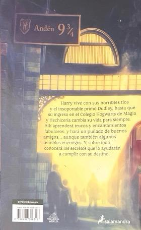 HARRY POTTER Y LA PIEDRA FILOSOFAL N.º 01:- J.K. ROWLING 9788498386318 SALAMANDRA 2014 (USADO) - Imagen 2