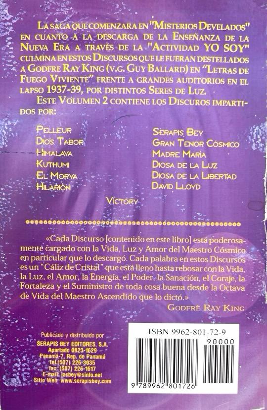 LUZ DE LOS MAESTROS ASCENDIDO VOL. 2: SERIE SAINT SAINT GERMAIN N.º 12 :-JORGE ARTURO CARRIZO 9789962801726 SERAPIS BEY 2001 (USADO) - Imagen 2