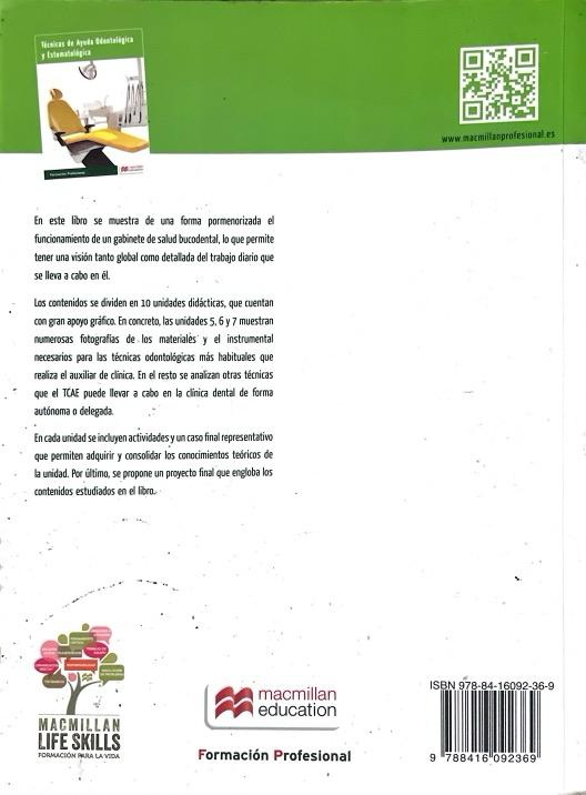 TÉCNICAS DE AYUDA ODONTOLÓGICA Y ESTOMATOLÓGICA-GRADO MEDIO 9788416092369 MACMILLAN 2015 (USADO) - Imagen 2