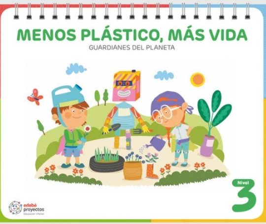 EDUCACIÓN INFANTIL 5 AÑOS-MENOS PLÁSTICO, MÁS VIDA :-GUARDIANES DEL PLANETA 9788468371696 DEBE 2024 (NUEVO)