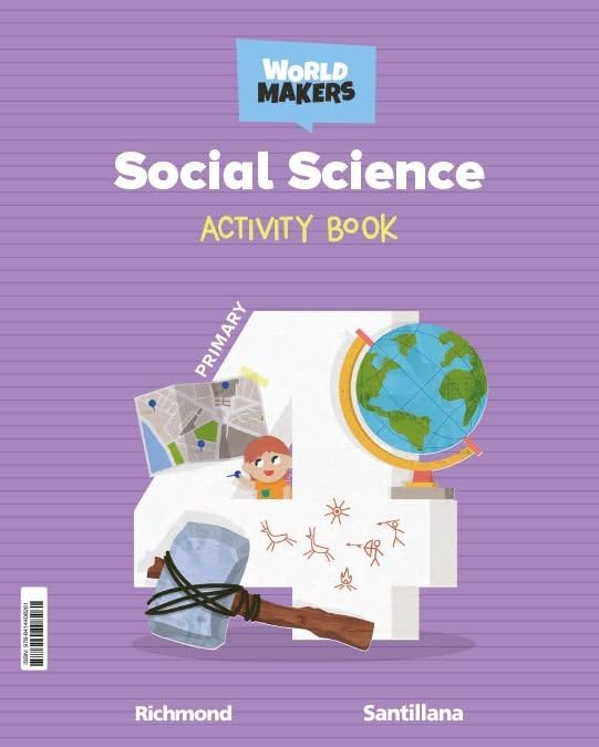 4º PRIMARY SOCIAL SCIENCE ACTIVITY BOOK WORLD MAKERS 9788414408261 SANTILLANA 2023 (NUEVO)