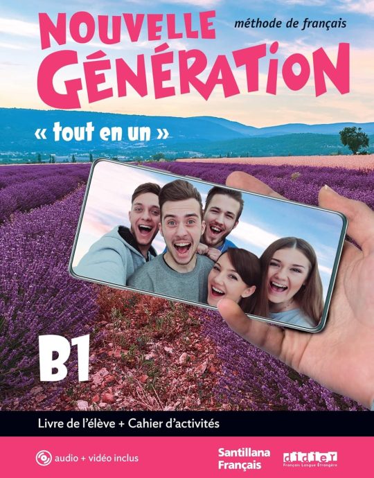 2º BACHILLERATO CNOUVELLE GÉNÉRATION LIVRE+CAHIER+CD+DVD DE L ÉLÈVE B1 METHODE DE FRANÇAIS 9788490494769 SANTILLANA 2020 (USADO)