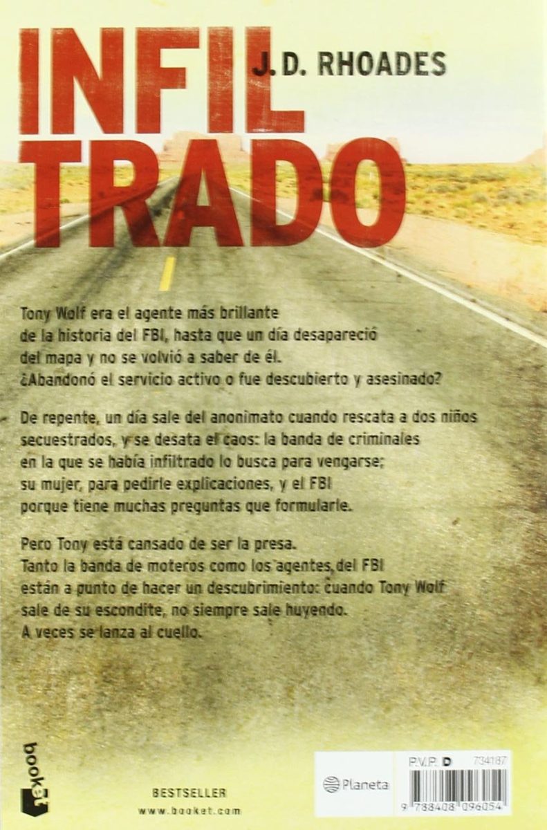 INFILTRADO:-J.D. RHOADES 9788408096054 BOOKET 2010 (USADO - Imagen 2