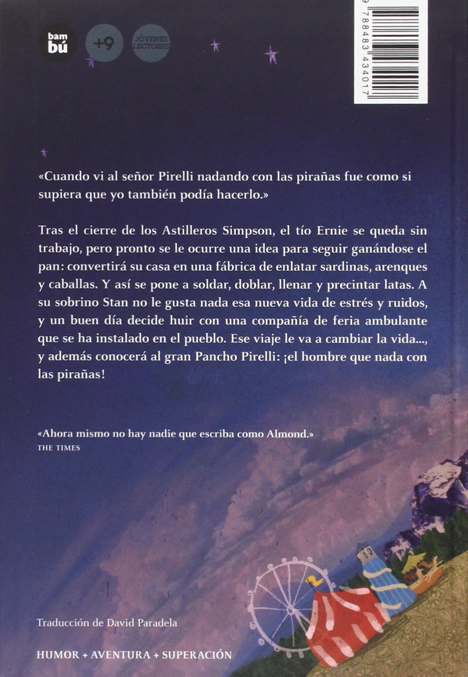 EL CHICO QUE NADABA CON LAS PIRAÑAS:-DAVID ALMOND:-OLIVER JEFFERS 9788483434017 BAMBU 2016 (USADO) - Imagen 2