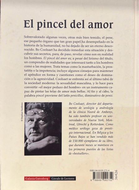 EL PINCEL DEL AMOR: VIDA Y OBRA DEL PENE:- BO COOLSAET 9788481092752 CÍRCULO DE LECTORES 1999 (USADO) - Imagen 2