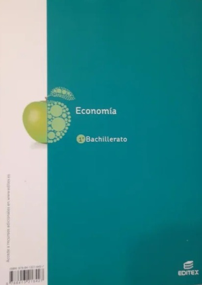 1º BACHILLERATO ECONOMÍA LOMLOE 9788413218427 EDITEX 2022 (USADO) - Imagen 2